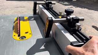 Jessem Clear-Cut Stock Guides                             on Dewalt portable table saw #Jessem