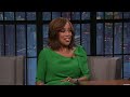 gayle king shows off her luxury stiletto heeled sneakers from sneex