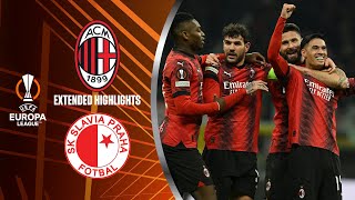 AC Milan vs. Slavia Praha: Extended Highlights | UEL Round of 16 1st Leg | CBS Sports Golazo