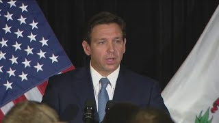 Ron DeSantis visits Chicago suburb, slams 'woke ideology'