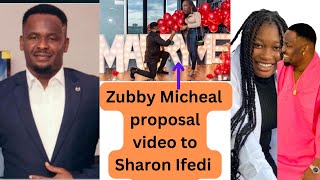 Congratulations! Zubby Micheal propose to Sharon Ifedi today