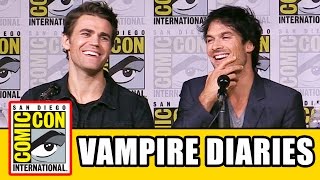 THE VAMPIRE DIARIES Season 8 Comic Con Panel (Part 1) - Ian Somerhalder, Kat Graham, Paul Wesley