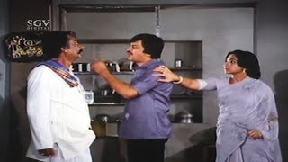 Ananthnag Hit Owner for Calling wife WhOre | Bidugadeya Bedi Kannada Movie | Kannada Super Scenes