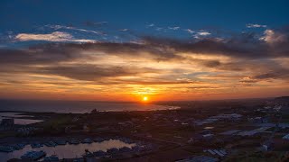 【4K】タイムラプス 夕暮れ～夜景 飯岡刑部岬2 旭市 千葉県 Timelapse JAPAN