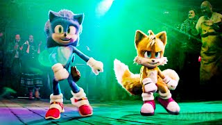 Sonic \u0026 Tails' Fortnite dance challenge | Sonic 2 | CLIP