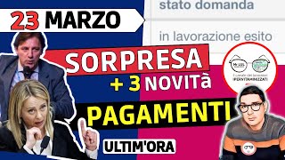 ULTIM’ORA ⚠️ INPS SORPRESA 23 MARZO 2023 - UFFICIALE LAVORAZIONE #RDC DATE PAGAMENTI e 3 NOVITà ❗