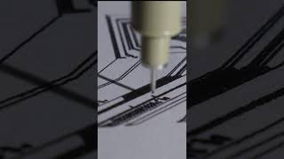 Generative art, pen plotter, by Eko33