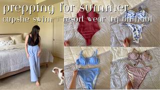 SPRING & SUMMER TRY ON HAUL | Cupshe swim + resort wear try on!!