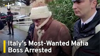 Italy's Most-Wanted Mafia Boss Arrested After 30 Years on Run | TaiwanPlus News
