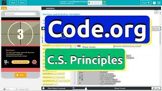 Code.org Lesson 7.2A Conditionals Practice | Answer Tutorial | Unit 4 CS Principles 2023