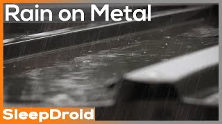► 10 hours of Rain on a Tin Metal Roof for Sleeping or Studying | Rain Video, 4K Hard Rain Lluvia