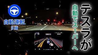 【自動運転】テスラモデル3のFSD betaでスーパーまで連れて行ってもらう