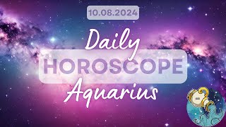 Aquarius Daily Horoscope: Expand Your Horizons & Master Communication - August 10, 2024