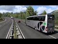 kaptanoğlu seyahat trabzon gümüşhane seferi mb.travego 15 shd ets2 bus g29 gaming