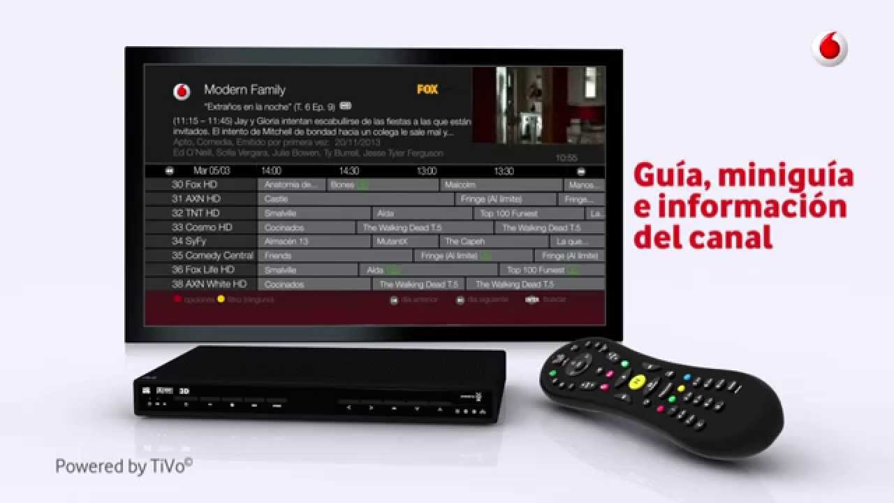 Vodafone TV- Guía, Miniguía E Información De Canales - YouTube