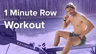 Rowing Machine: How Fast Can you Row? One Minute Workout