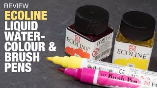 Review: Ecoline Inks and Brush Pens