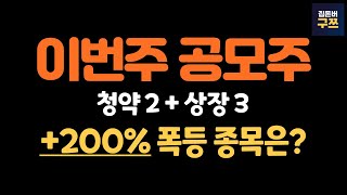 2023년 10월 3주차 공모주 | 워트, 퀄리타스반도체 청약 \u0026 퓨릿, 신성에스티, 에스엘에스바이오 상장