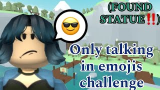 PLAYING TOTAL ROBLOX DRAMA BUT I CAN ONLY SPEAK IN EMOJIS‼️ (Challenge) #trd #roblox
