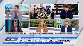 Πολιτική αντιπαράθεση Πλεύρη Αποστολάκη Θεοχαρόπουλο λίγο πριν τον ανασχηματισμό | Ethnos