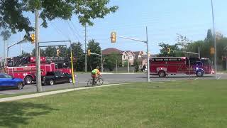 Whitby Fire Rescue 35 Ladder 35 Car 35 Responding