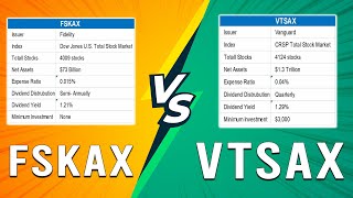 FSKAX vs VTSAX -  Which ETF To Choose? (Which ETF Is Best For You?)