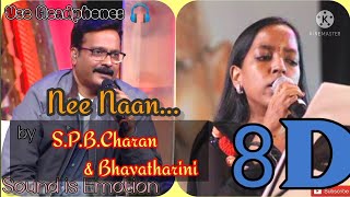 Mankatha - Nee Naan 8D audio | S. P.B.Charan & Bhavatharini song | Kannadi nee kanjadai naan |U1
