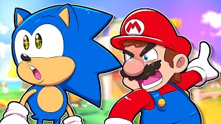 O SONIC INVADIU UM JOGO DO MARIO! (ANIMAÇÃO)