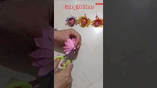 Lollipop 🍭 with paper se bnaye beautiful lollipop flower ll#diy #craft #shorts