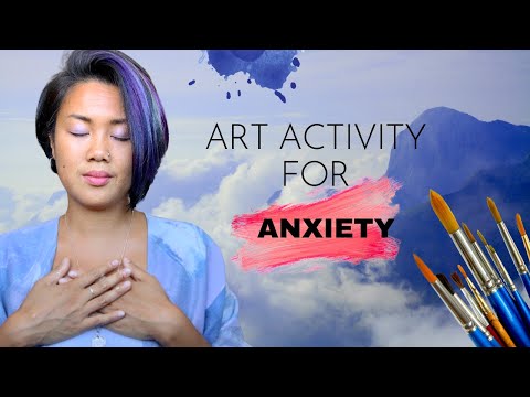 Art therapy activity for anxiety