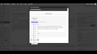 Using column shortcode