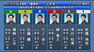 2021年11月15日　静岡県知事杯争奪戦 GI浜名湖賞開設68周年記念