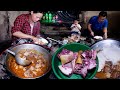 pork in Rita's kitchen for her family || Village local pork curry recipe || life in rural Nepal ||