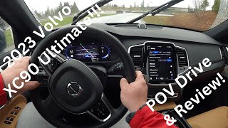 2023 Volvo XC90 Recharge Ultimate - Another Winner From Sweden - POV Drive & Review