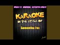 Nothing's Gonna Stop Me Now (Karaoke Version)