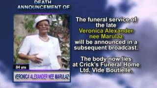 Veronica Alexander nee Marulaz short