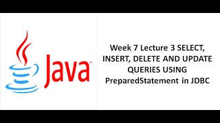SLECT, INSERT, DELETE AND UPDATE QUERIES using PreparedStatement in JDBC