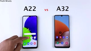 SAMSUNG A22 vs A32 Speed Test