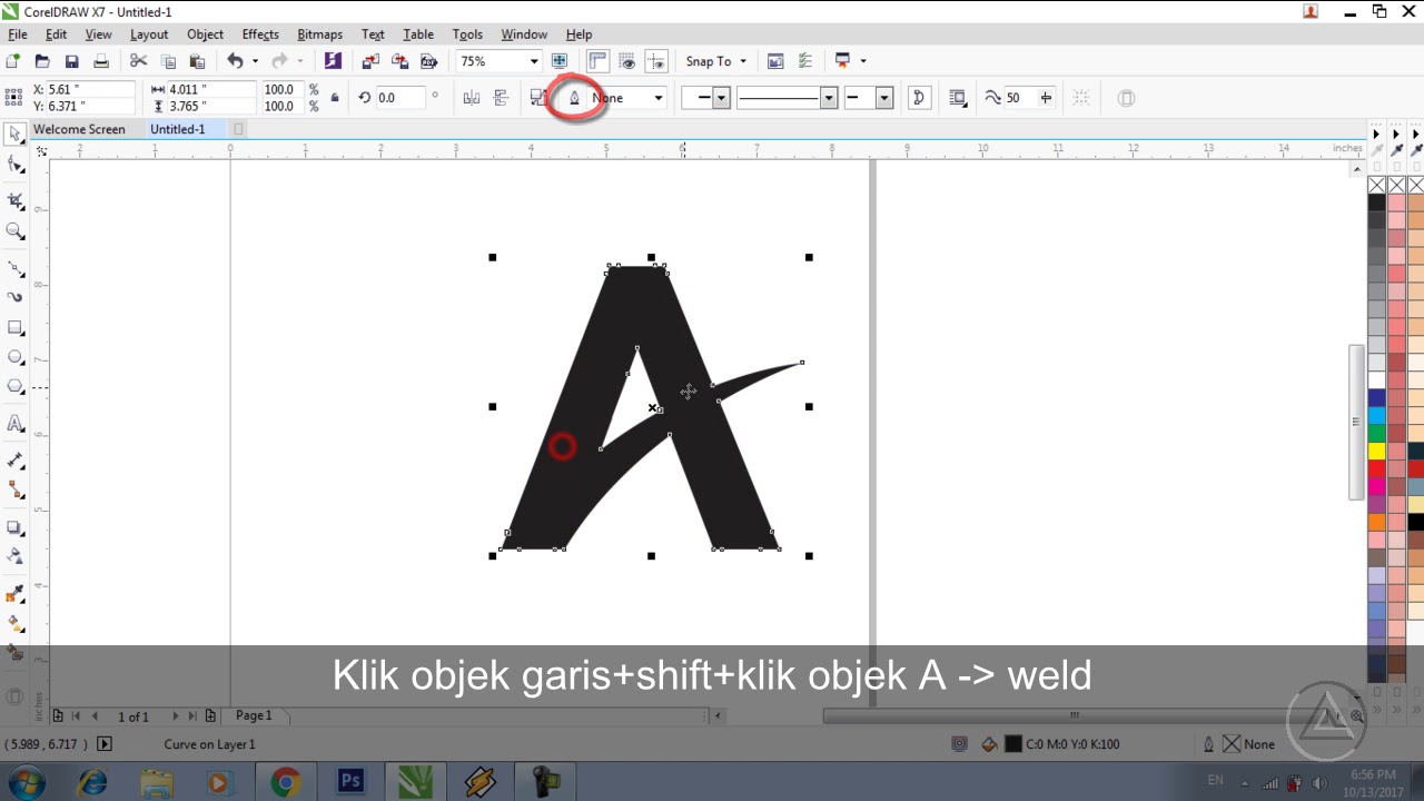 Belajar CorelDraw : Tutorial Membuat Logo Sendiri - YouTube