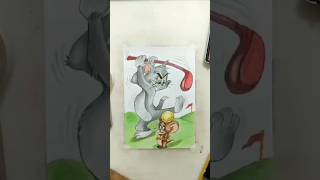 Tom and Jerry drawing | Tom and Jerry drawing with pencil colour #shorts #viral #art  #tomandjerry