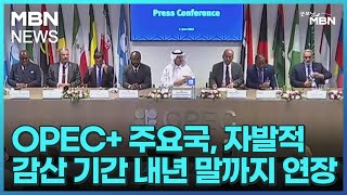 OPEC+ 주요국, 자발적 감산 기간 내년 말까지 연장 [굿모닝 MBN]