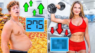 WHO CAN GAIN VS LOSE THE MOST WEIGHT IN 24 HOURS!!