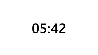 Timer for 5 minutes and 42 seconds