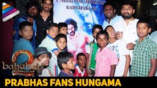 Prabhas Fans Hungama | Baahubali 2 Trailer | Rana | Anushka | SS Rajamouli | Telugu Filmnagar
