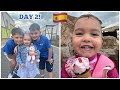 Day 2! Holiday In Spain! Daisy Is So Brave!!🇪🇸😮.