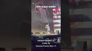 Duki En El concierto de Bad Bunny En "Puerto Rico" 🤯💥
