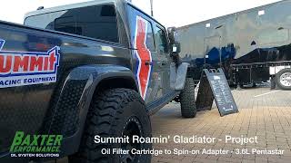 Baxter Performance, Summit Roamin' Gladiator project is at Jeep Invasion Pigeon Forge TN.