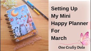 Setting Up My Mini Happy Planner For March