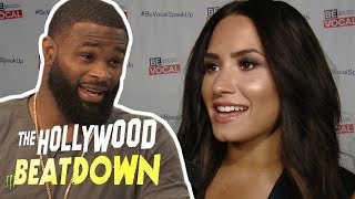 Tyron Woodley Says Demi Lovato Could Take On A Real MMA Fighter | The Hollywood Beatdown