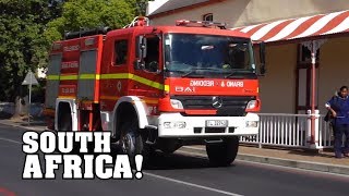 [SOUTH AFRICA!] - Cape Town & Stellenbosch Fire Trucks responding!